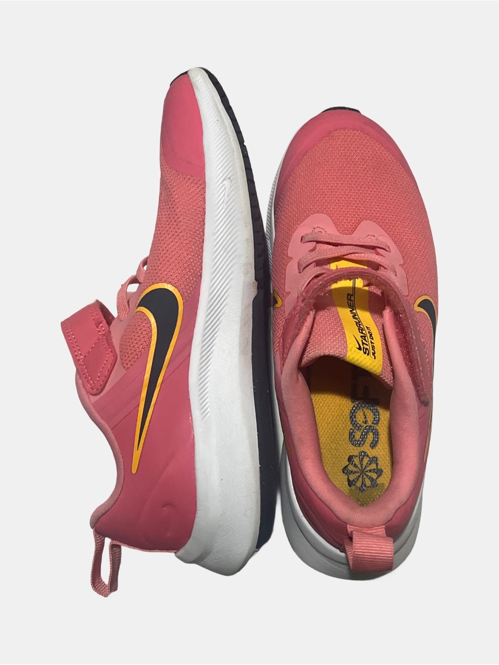 Nike Star Runner Girl’s Pink Coral Sneakers DA2777-800 Youth Size 2Y